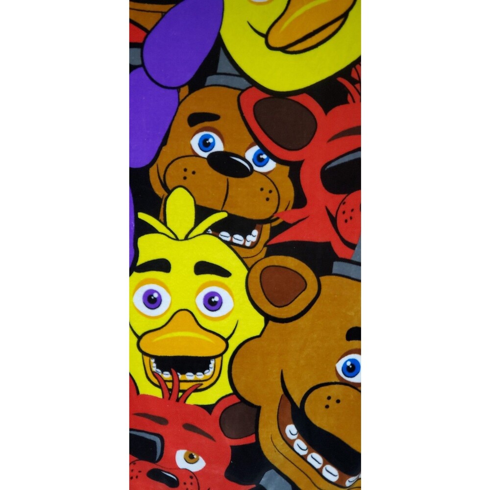 Five Nights At Freddys FNAF Fleece Throw Blanket 60x45 Character Print GAMERS